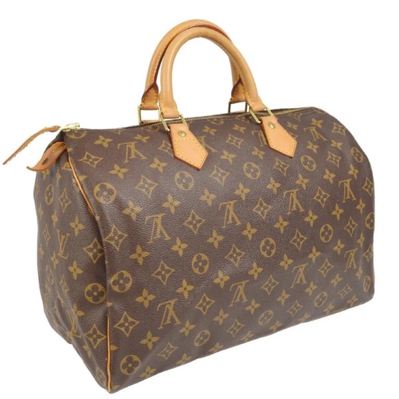GREAT CONDITION! Authentic Louis Vuitton Speedy 35 Shoulder Bag Tote Handbag - Picture 2 of 14